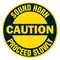 Signmission Sound Horn Proceed Slowly 16in Non-Slip Floor Marker, 16" x 16", FD-C-16-99887 FD-C-16-99887 - alternate 1